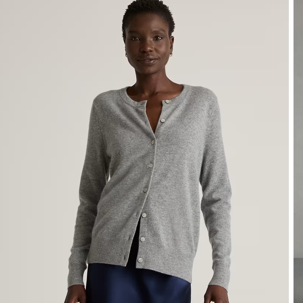 Quince Gray Women's Cardigan Sweater